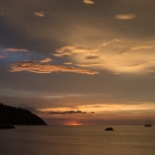 View of the sunset on Sunset Beach, Koh Lipe